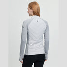 LeMieux Women's Maddie Hybrid Jacket - Lt. Gray, back view | Malvern Saddlery