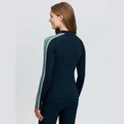 LeMieux Women's Talia Turtle Neck Base Layer - Navy, back view | Malvern Saddlery