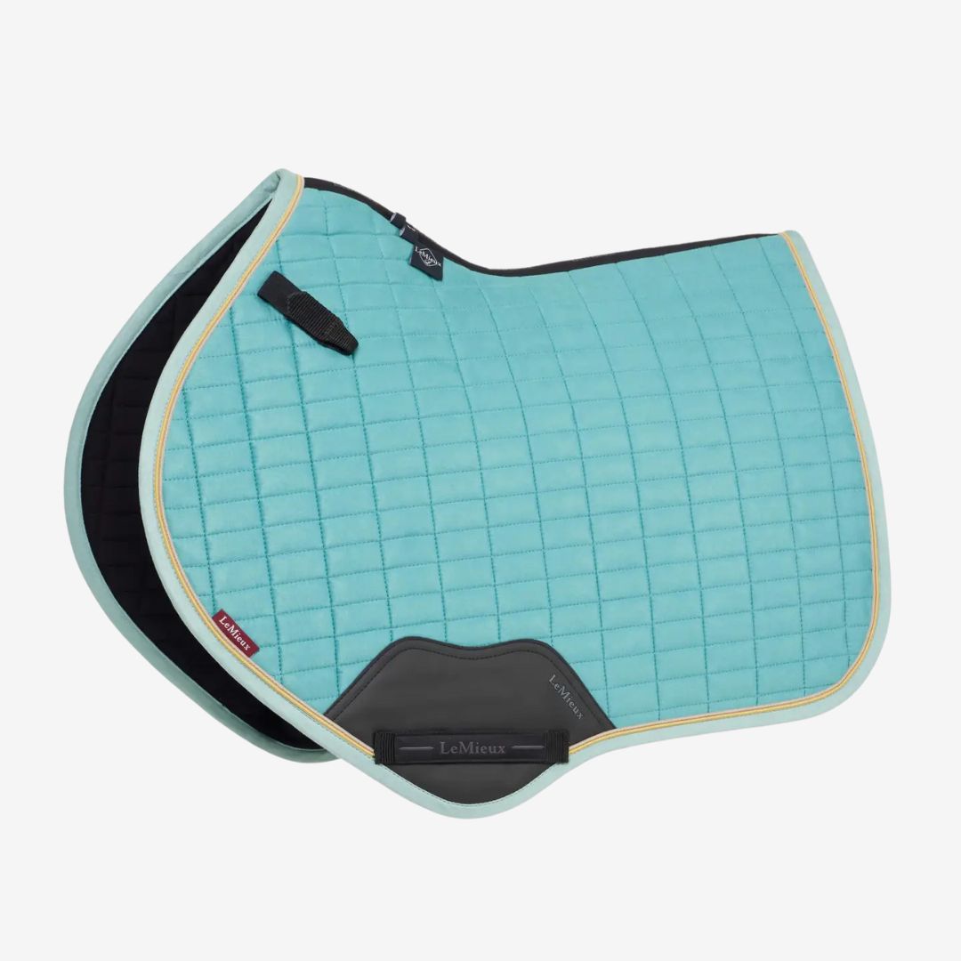 LeMieux Mini Suede Close Contact Saddle Pad - Lagoon | Malvern Saddlery