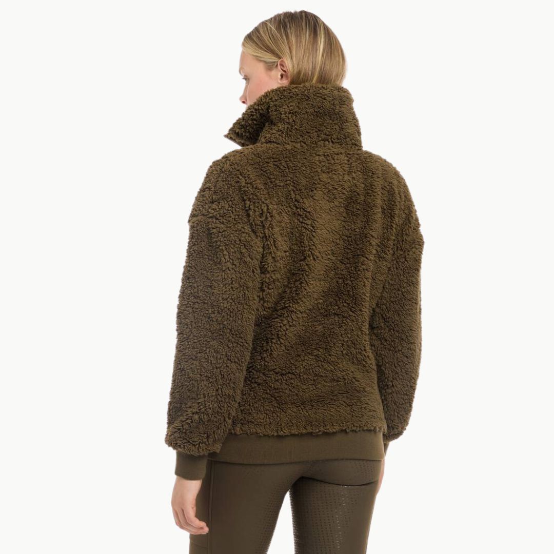 LeMieux Tara Teddy Fleece Pullover - Alpine, back view | Malvern Saddlery