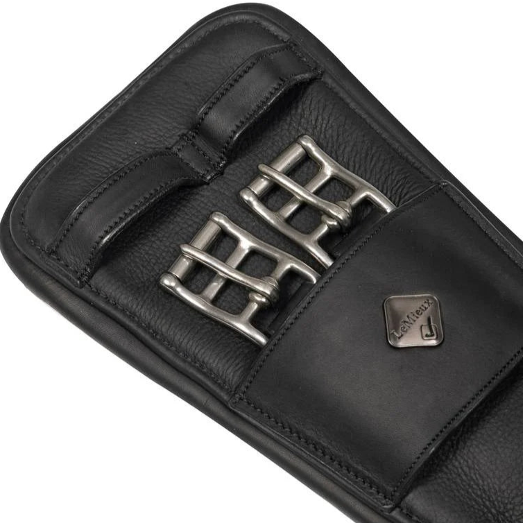 LeMieux Gel-Tek Anatomic Dressage Girth - detail of buckles | Malvern Saddlery