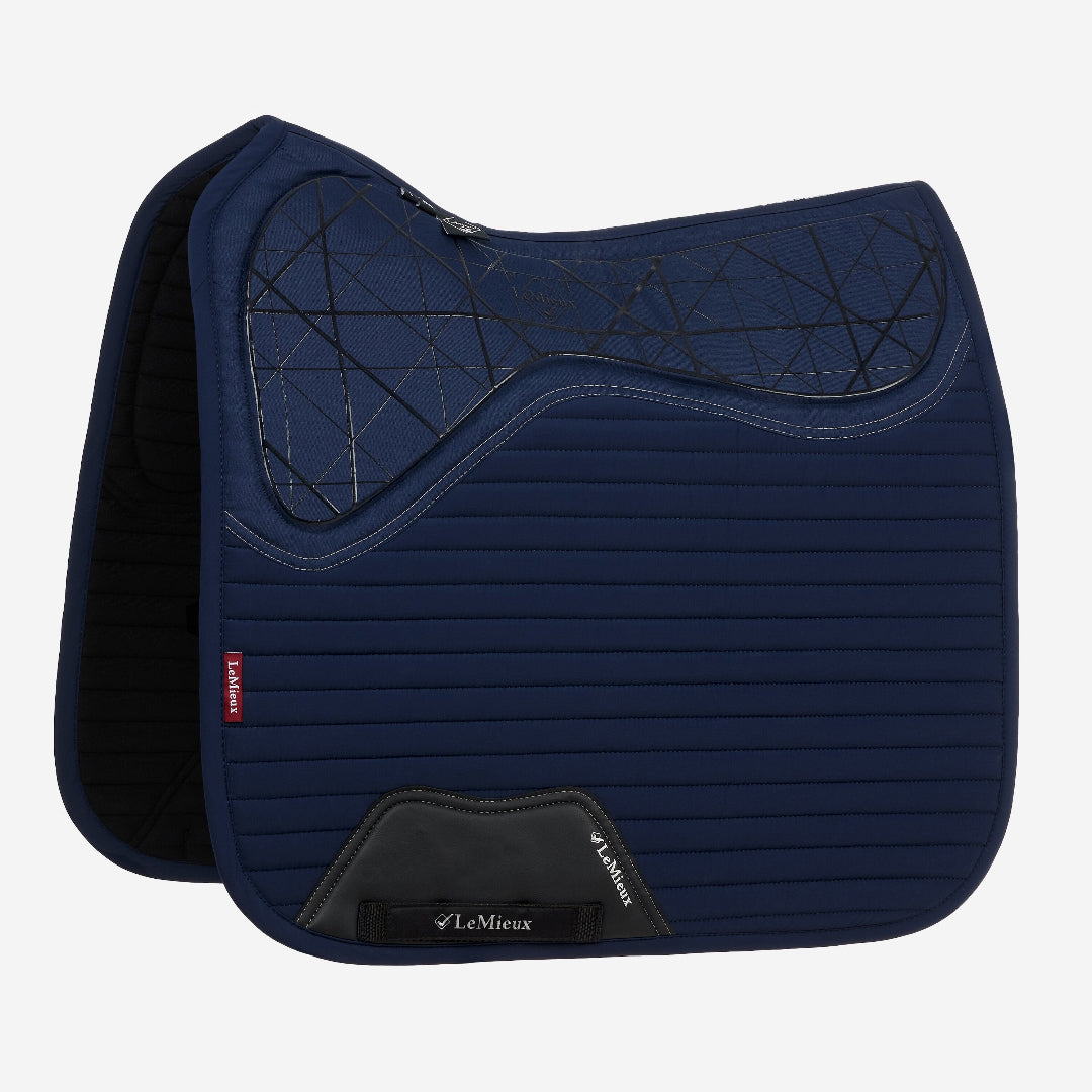 LeMieux Soft Shell Anti Slip Dressage Saddle Pad - Navy | Tack Shop | Malvern Saddlery