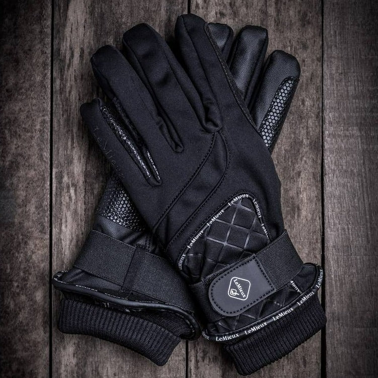LeMieux Waterproof Lite Glove - Black | Malvern Saddlery