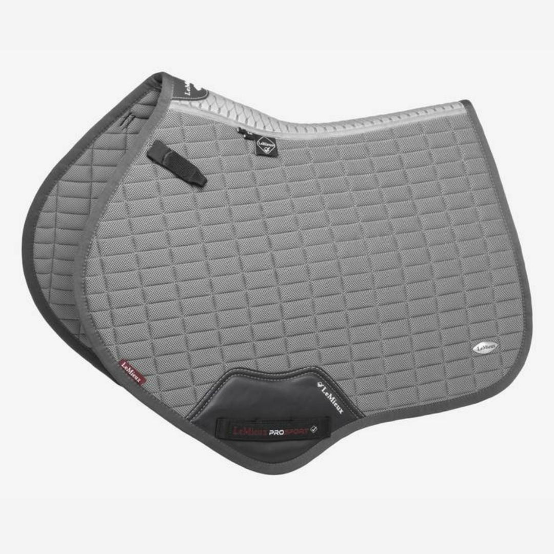 LeMieux Self Cool Close Contact Saddle Pad - Gray | Malvern Saddlery