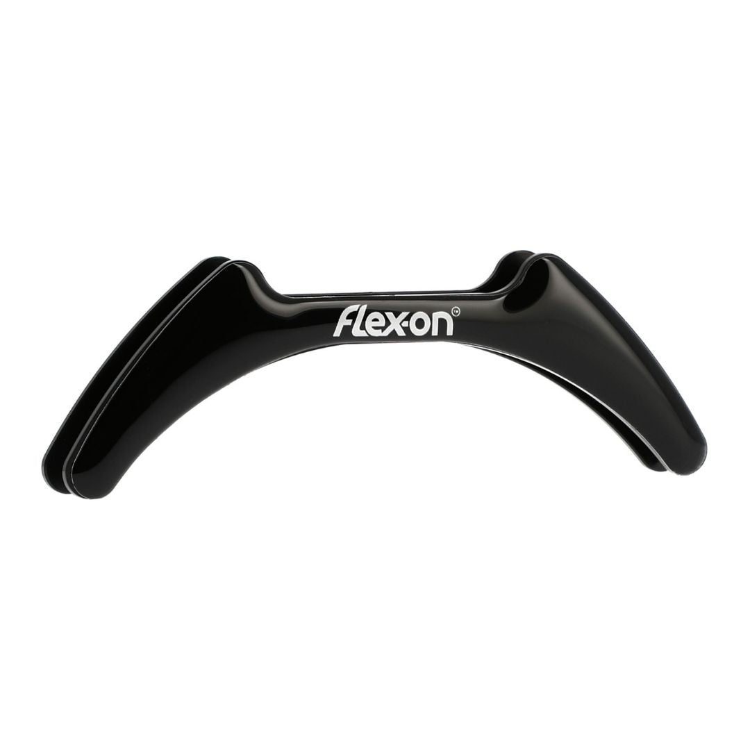 Flex-On Magnetic Sticker for Composite Stirrups - Solid Black, white logo | Malvern Saddlery