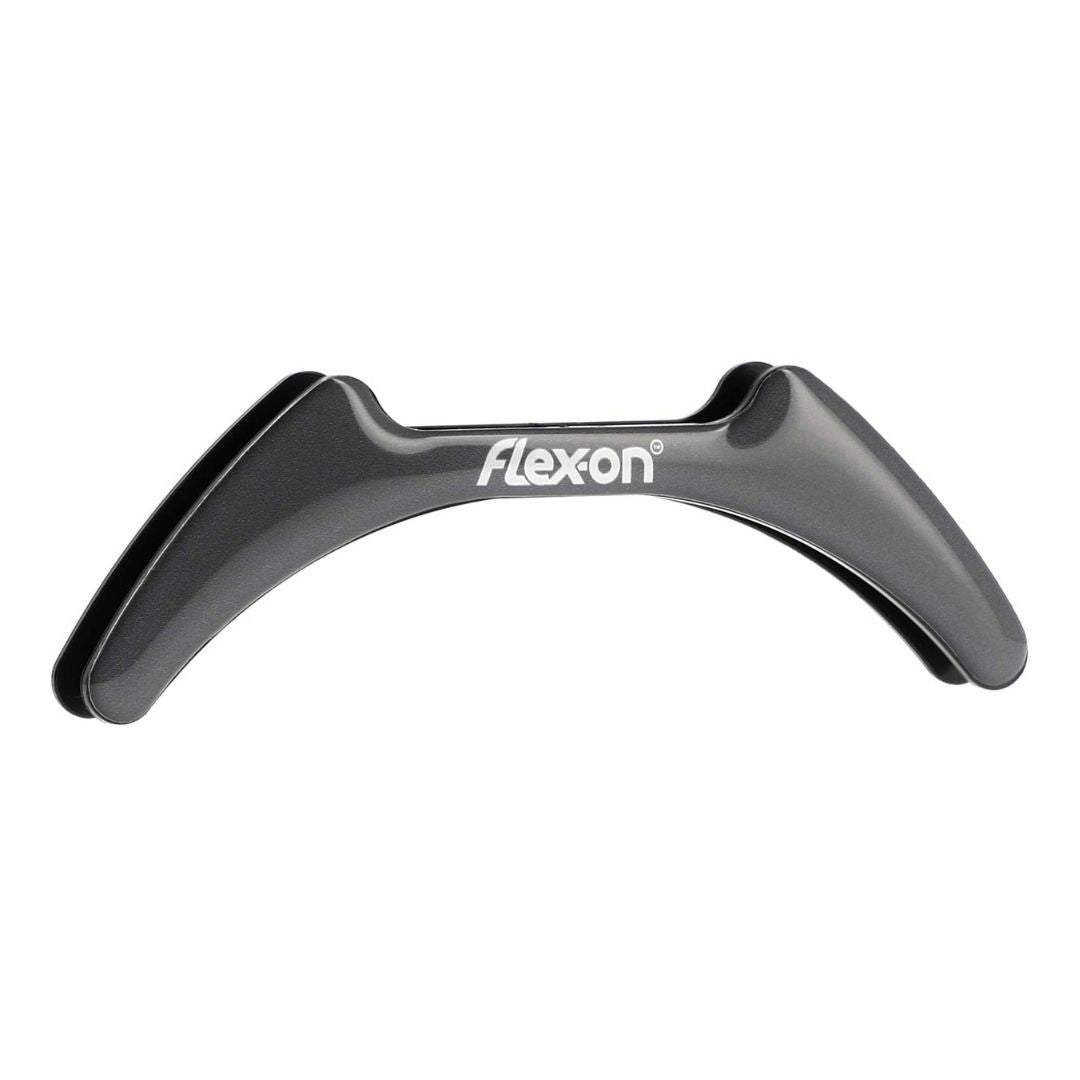 Flex-On Magnetic Sticker for Composite Stirrups - Solid Dark Gray, white logo | Malvern Saddlery