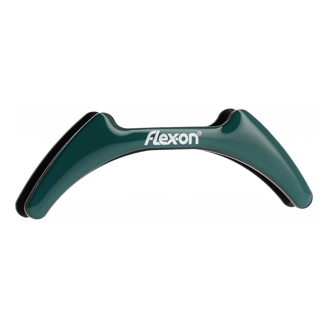 Flex-On Magnetic Sticker for Composite Stirrups - Solid Dark Green, white logo | Malvern Saddlery