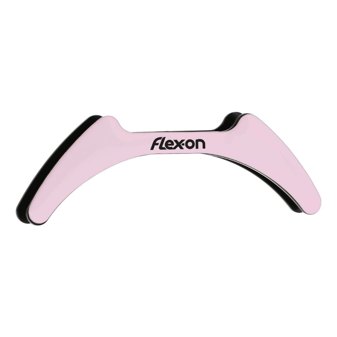 Flex-On Magnetic Sticker for Composite Stirrups - Solid light pink,  Black logo | Malvern Saddlery