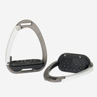 LeMieux Vector Control Stirrups - Carbon/Silver | Malvern Saddlery