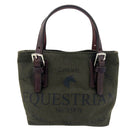 Rebecca Ray Equestrian Mini Racing Tote - Pine/Chocolate | Malvern Saddlery