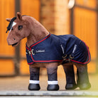 LeMieux Toy Pony Navy Mesh Cooler shown on 'Chancer'| Malvern Saddlery