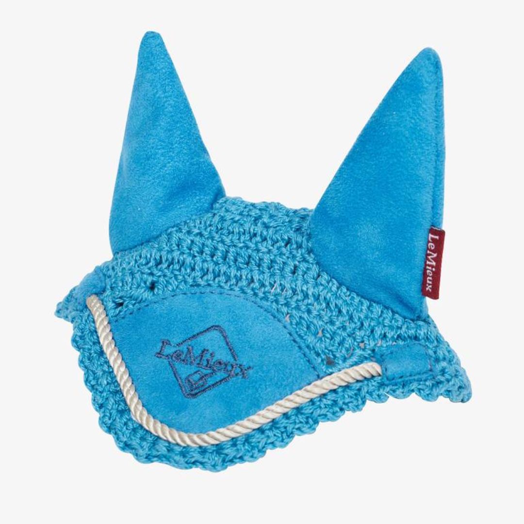 LeMieux Toy Pony Crochet Fly Bonnet -Pacific | Malvern Saddlery