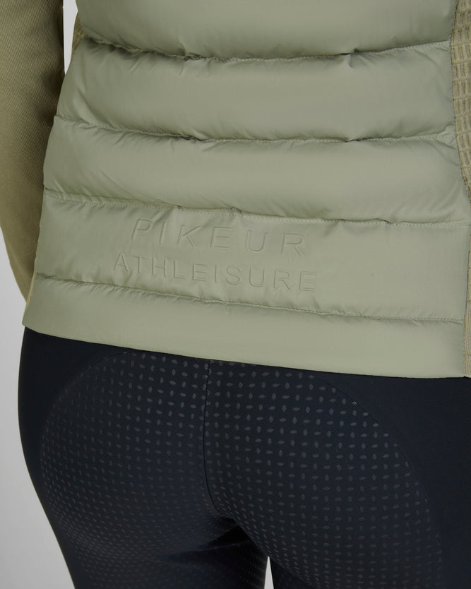 Pikeur Hybrid Jacket - Lt Moss, back  lower back detail | Ladies Outerwear | Malvern Saddlery