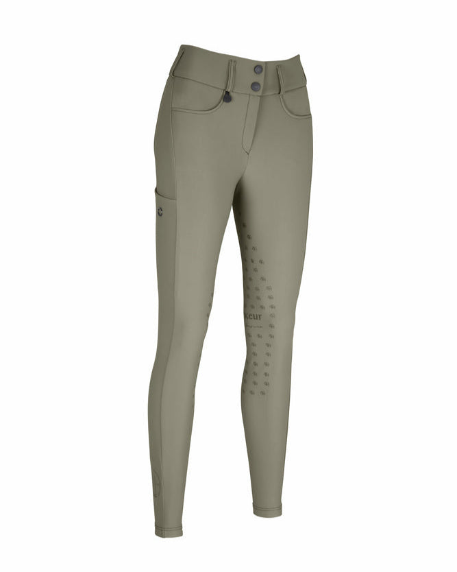 Pikeur Amia SD Full Seat Breeches - lt moss Green | Malvern Saddlery