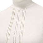 Cavalleria Toscana Ladies' Tech Wool Pleated Top; pleat front detail | Malvern Saddlery