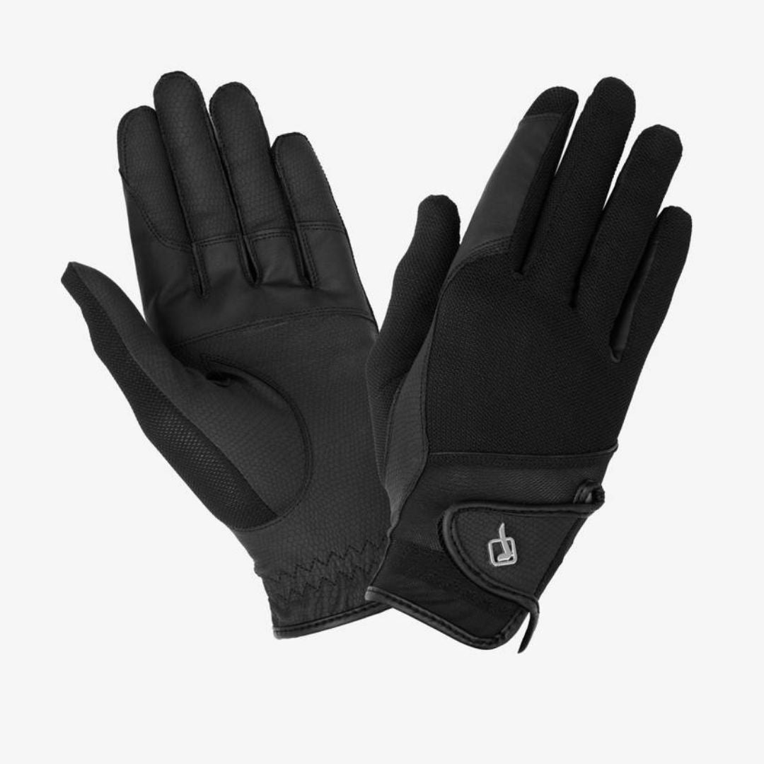 LeMieux Pro Mesh Equestrian Riding Glove - Black | Malvern Saddlery