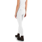 Ego 7 Knee Grip PT Jumper Breech - White, back view | Malvern Saddlery