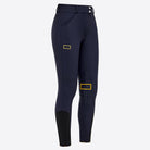 Rider's Gene Women's High Waist Knee Grip Breeches - Navy, front view | Malvern Saddlery