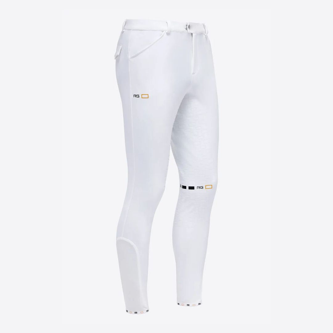 Rider's Gene Men's Full Grip Breeches- White - US 34 | Malvern Saddlery