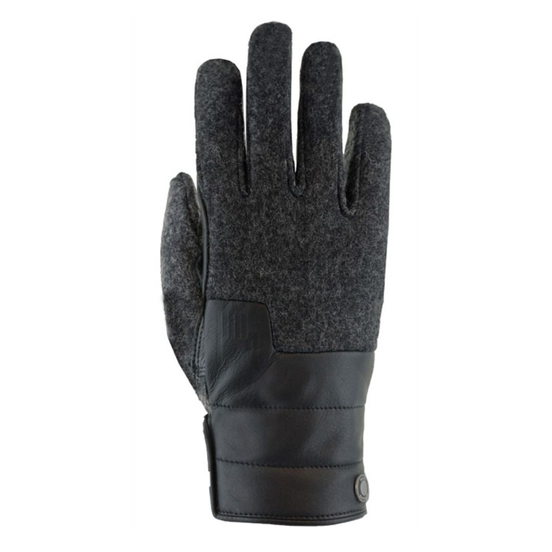 Roeckl Windham Glove - leather & wool - Graphite |  Malvern Saddlery