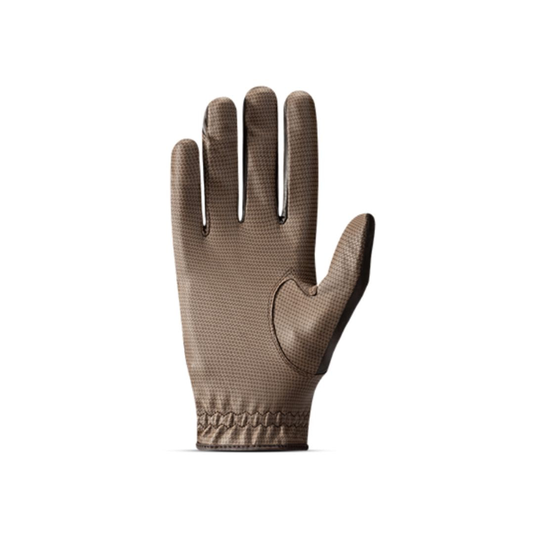Roeckl Lusita Roeck-Air Glove - Antique Mocha; palmside Roeck-Air view | Equestrian Riding Gloves | Malvern Saddlery