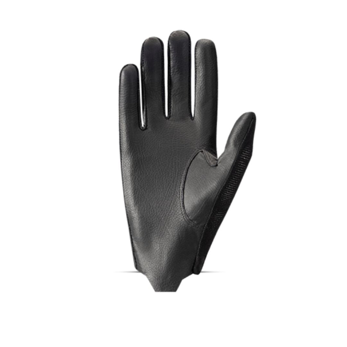 Roeckl Mechelen Sense-Grip Glove - Black; Palmside view | Equestrian Riding Gloves | Malvern Saddlery