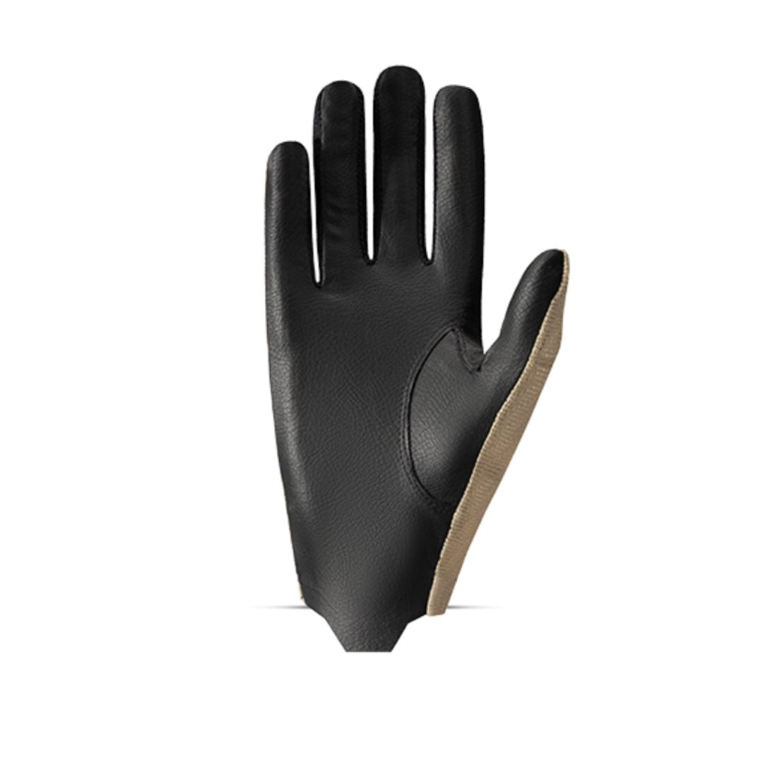 Roeckl Mechelen Sense-Grip Glove - Sand Breeze; palmside view | Equestrian Riding Gloves | Malvern Saddlery
