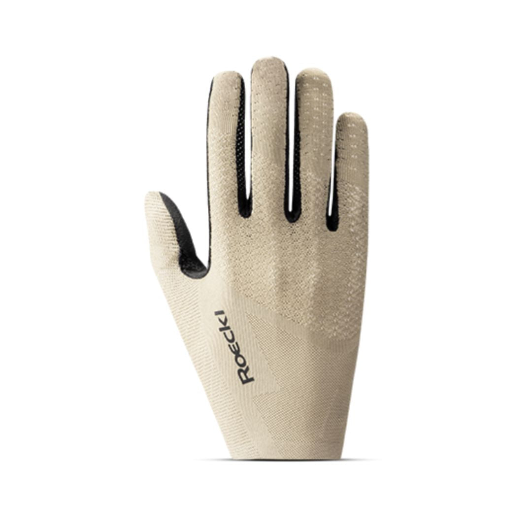 Roeckl Mechelen Sense-Grip Glove - Sand Breeze; Backhand view | Equestrian Riding Gloves | Malvern Saddlery