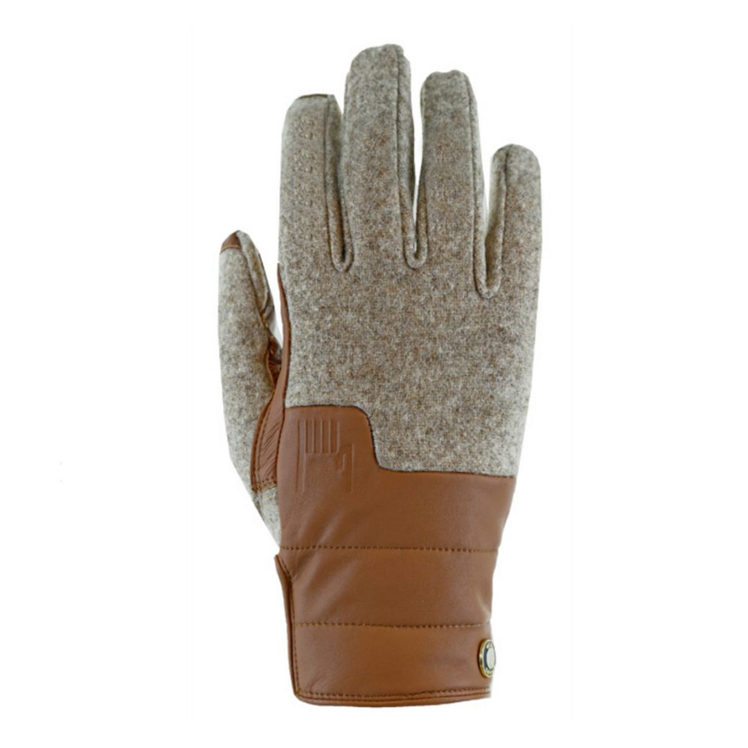 Roeckl Windham Glove - leather & wool - Taupe, beige/tan | Malvern Saddlery