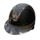 Samshield Miss Shield Shadow Gloss Helmet - Chevron & Crystal details, Black | Malvern Saddlery