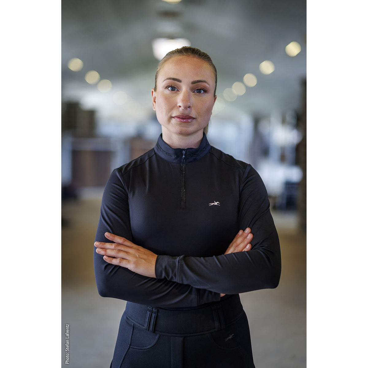 Schockemöhle Annabell Style Women's Training Shirt in Black on a model