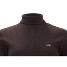Schockemöhle Josie Style Women's Turtleneck Sweater in Mocca cable knit close up