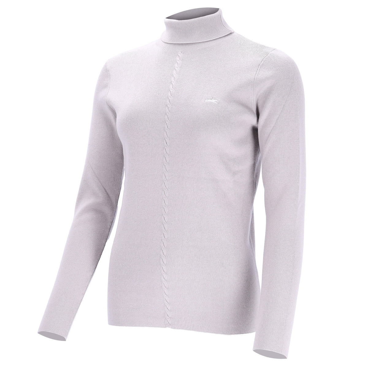 Schockemöhle Josie Style Women's Turtleneck Sweater in Silver Grey front view