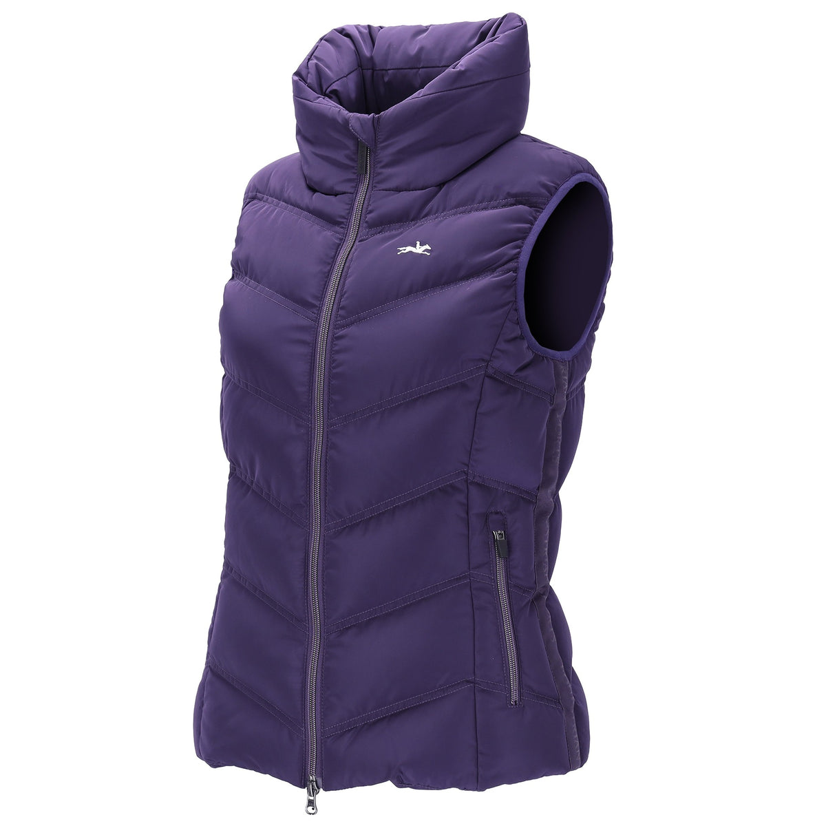 Schockemöhle Marleen Style Women's Padded Vest in Dark Purple front view