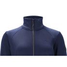 Schockemöhle Ricarda Women's Jersey Jacket in Dark Navy collar and rhinestone close up