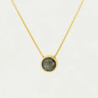 Dean Davidson Signature Midi Knockout Pendant Necklace - Labradorite, Gold | Malvern Saddlery