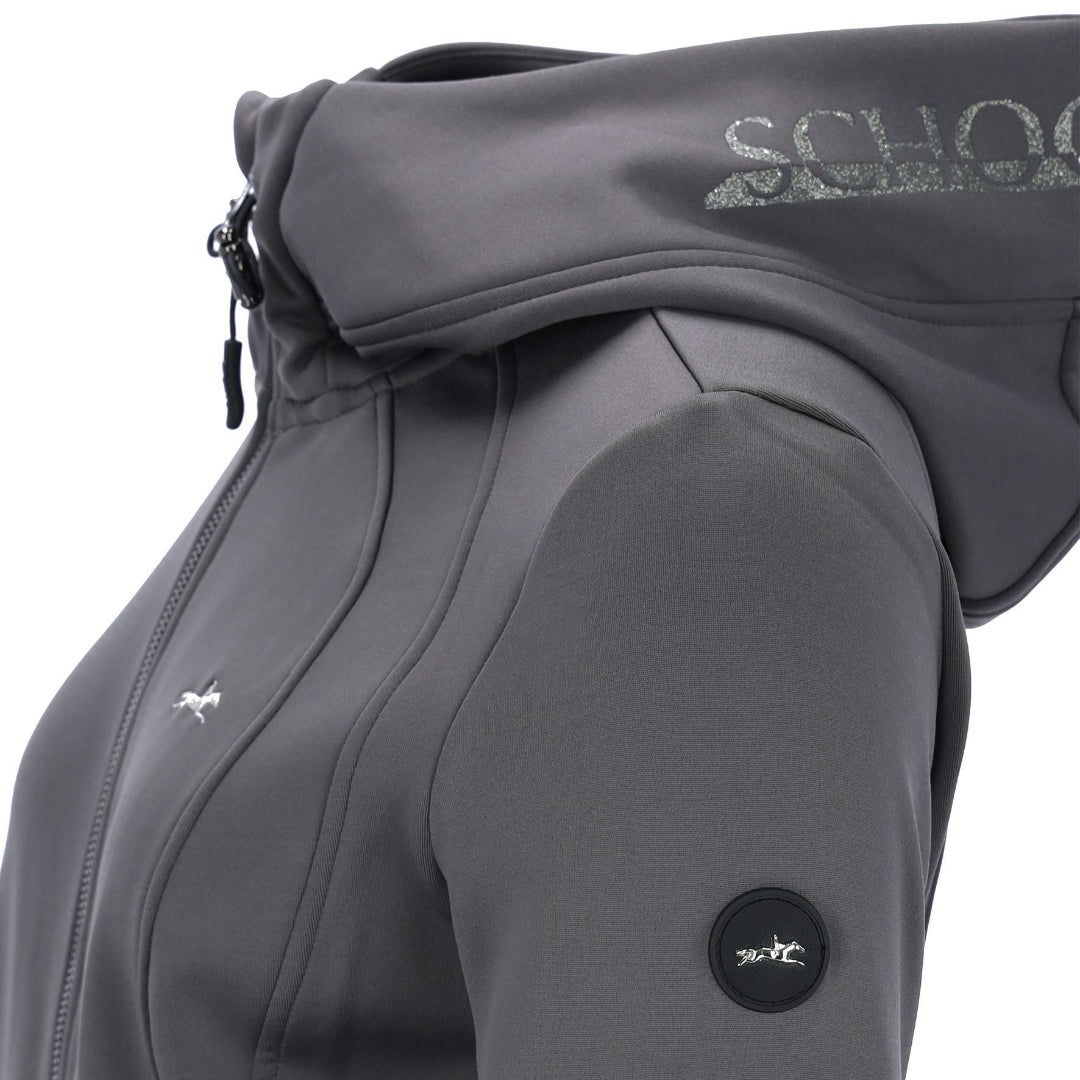 Schockemöhle Sports SP Sinja style Jacket - Dusty Chocolate Gray; side detail | Malvern Saddlery