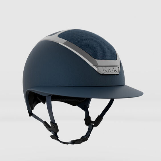 KASK Equestrian Star Lady Chrome Helmet - Navy with Silver frame | Malvern Saddlery