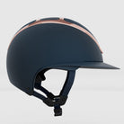 KASK Equestrian Star Lady Chrome Helmet - Navy with Rose Gold frame | Malvern Saddlery