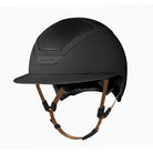 KASK Star Lady Hunter Helmet - Black Matte with Tan Harness | Malvern Saddlery