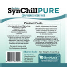 SynChill Pure Calming Gel - label and directions | Malvern Saddlery