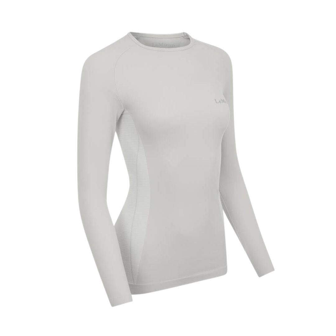 LeMieux Thermal Base Layer Top - Ice Gray | Malvern Saddlery