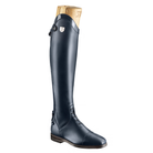 Tucci Time Galileo Navy Blue Leather Tall Field Riding Boot with Front Laces for Equestrian Jumping