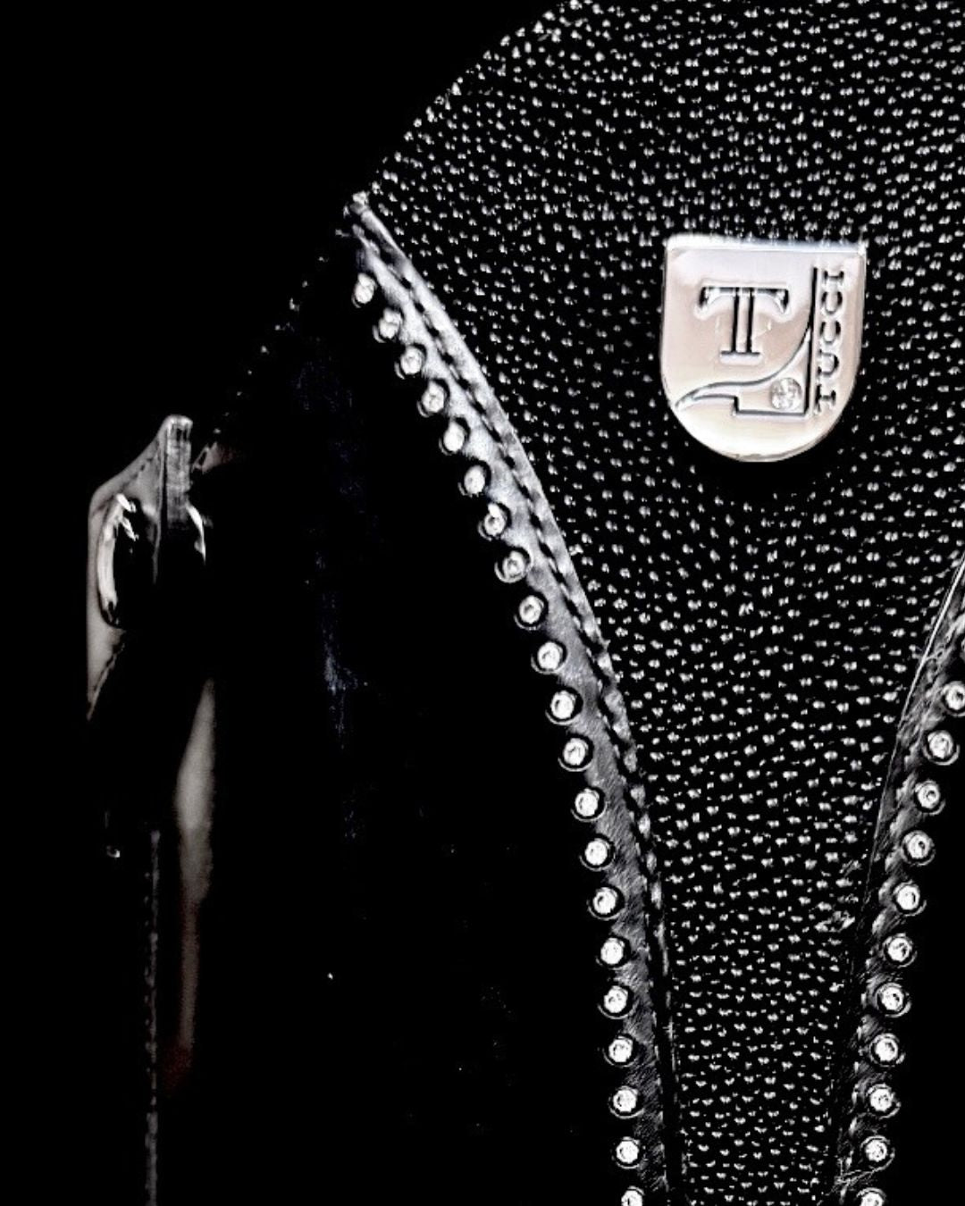 close up of Tucci Custom Riding Boot Top | Malvern Saddlery