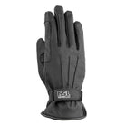 Black USG Oslo winter equestrian gloves with reinforced grip and adjustable wrist closure