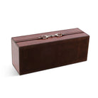 Premium Leather Bit Tissue Box; view of bottom shown on white background | Equestrian Style Home Decor | Malvern Saddlery