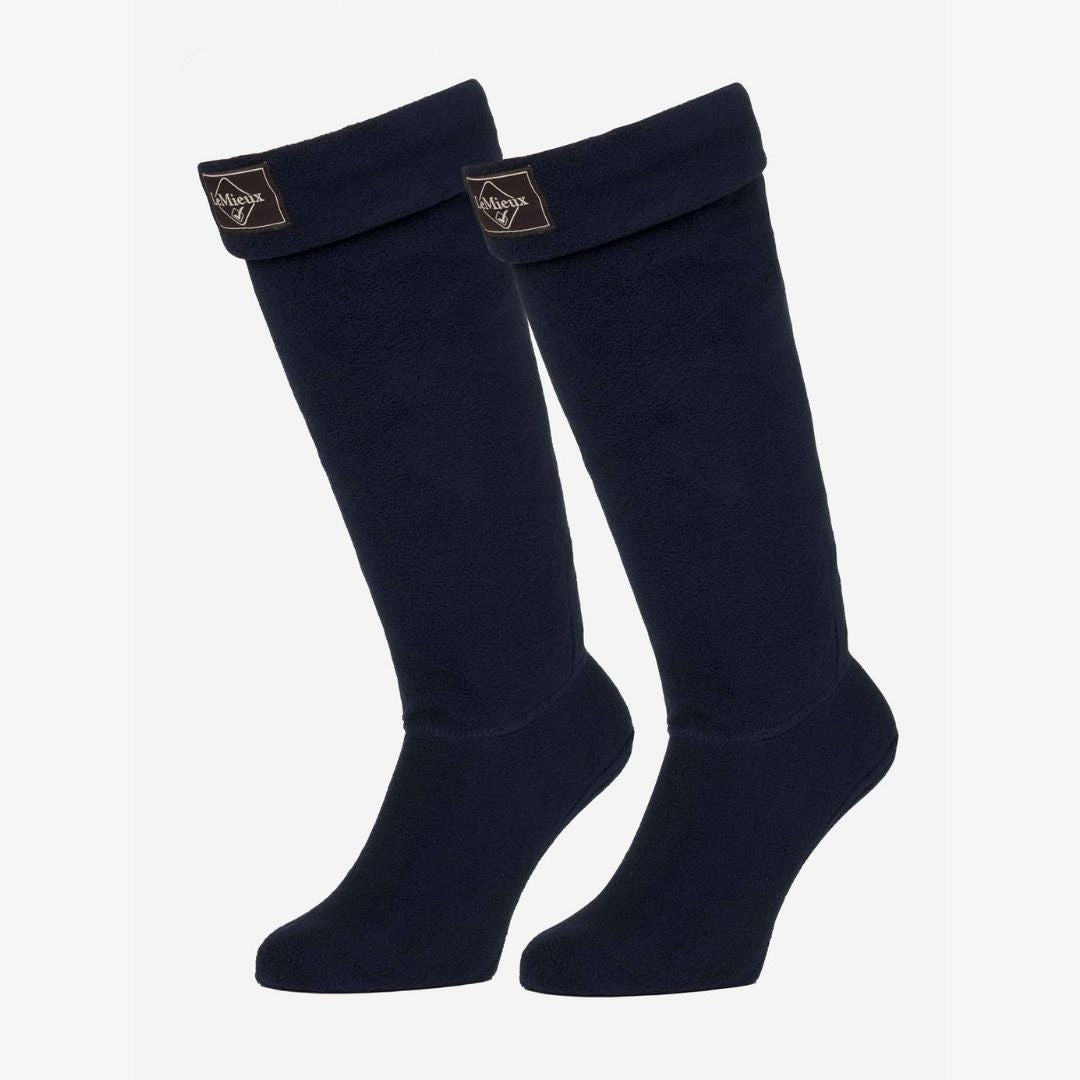 LeMieux Wellington Fleece Boot Sock - Navy | Malvern Saddlery