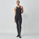 Yagya Women's Performance Knee Grip Breeches - Black, front | Malvern Saddlery