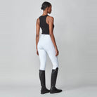Yagya Women's Performance Knee Grip Breeches - White, back | Malvern Saddlery