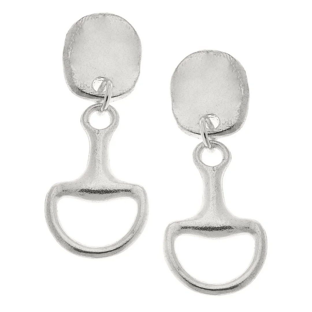 Silver Horse Bit Earrings | Malvern Saddlery